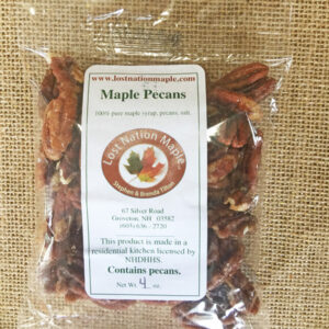 Maple glazed pecans from Lost Nation Maple, Groveton, NH